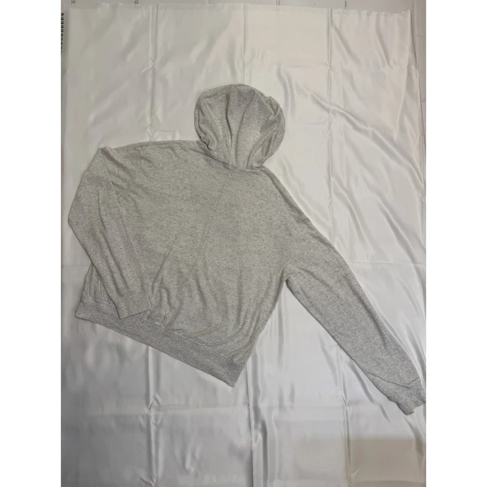 Nike Women's Sportswear Essential Cropped Pullover Hoodie Grey Size Medium